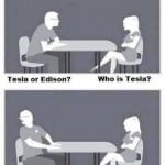 AC VS DC. Tesla VS Edison Funny