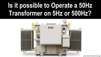 Is it possible to Operate a 50Hz Transformer on 5Hz or 500Hz Frequency