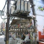 Meanwhile in Afghanistan funny electrical eng man shop below the transformer