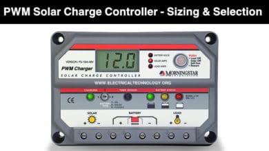 PWM Solar Charge Controller - Working, Sizing and Selection