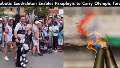 Robotic Exoskeleton Enables Paraplegic to Carry Olympic Torch