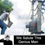 Salute this genius man, Funny electrical transformer