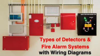 Types of Detectors and Fire Alarm System with Wiring Diagrams