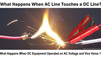 What Happens When an AC Line Touches a DC Line