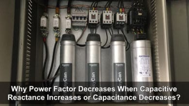 Why Power Factor Decreases When Capacitive Reactance Increases or Capacitance Decreases