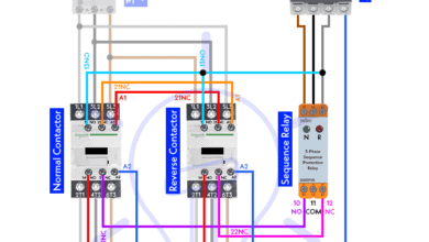 Automatic Phase Reverse Protection Using Contactors & Phase Sequence Relay