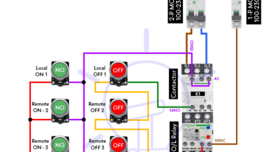 Controlling a Single-Phase Motor from Multiple Locations