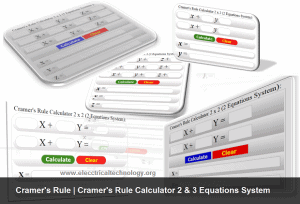 Cramer's Rule | Cramer's Rule Calculator 2 & 3 Equations System