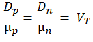 Einstein’s equation for diffusion - basic electronics mcqs with explanatory answers