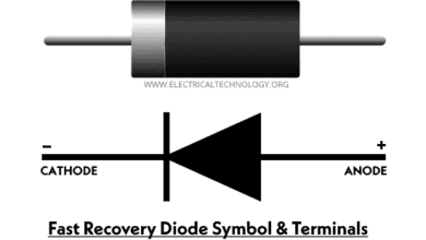 Terminals and Symbol of Fast Recovery Diode