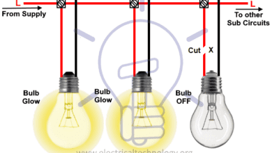 Faults in Parallel lighting circuits