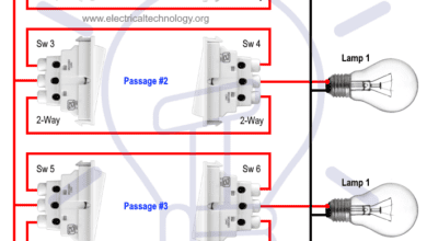 Hallway - Corridor Wiring Circuit Diagram