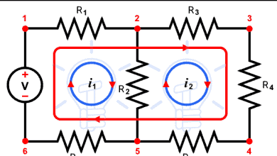 How to Determine the Number of Nodes, Loops, Branches and Meshes in a Circuit