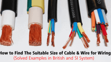 How to Find The Suitable Size of Cable & Wire for Electrical Wiring Installation (Solved Examples in British and SI System)