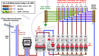 How to Wire a Single Phase Consumer Unit with RCD - IEC, UK & EU