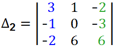 solve linear circuits by cramer's rule