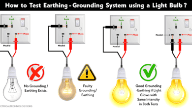 Test and Check Earthing - Grounding System using a Light Bulb