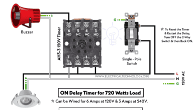 Wiring AH3 ON-Delay Timer using 2-Way Switch