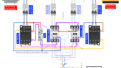 Wiring Changeover Switch (ATS) using Contactor for 1-Phase Load